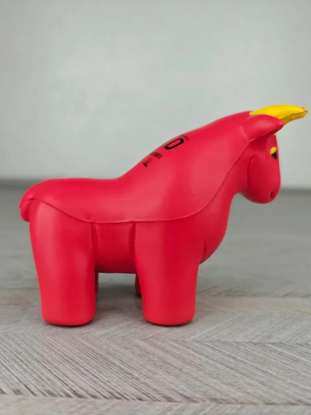 Rare Jim Cramer Mad Money Stress Ball Red Bull Figure Foam CNBC